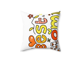 Spun Polyester Square Pillow