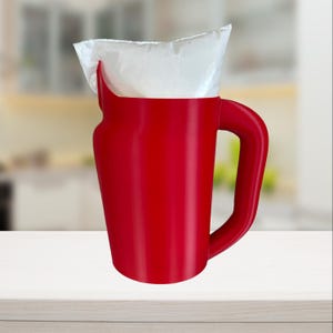 Support de sac de lait pour lait en sac fabriqué au Canada - Bec verseur conçu pour un versement contrôlé, sac tombe facilement, poignée confortable - Couleurs unies