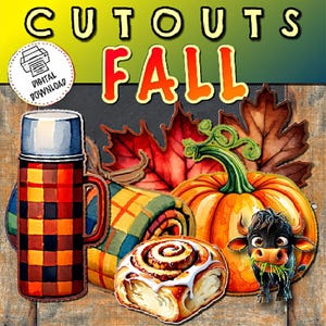 Fall Bulletin Board Cutouts | Bulletin Board Decor | Autumn Decor | Door Decor | Fall Theme Cutouts | Pumpkin Cutout