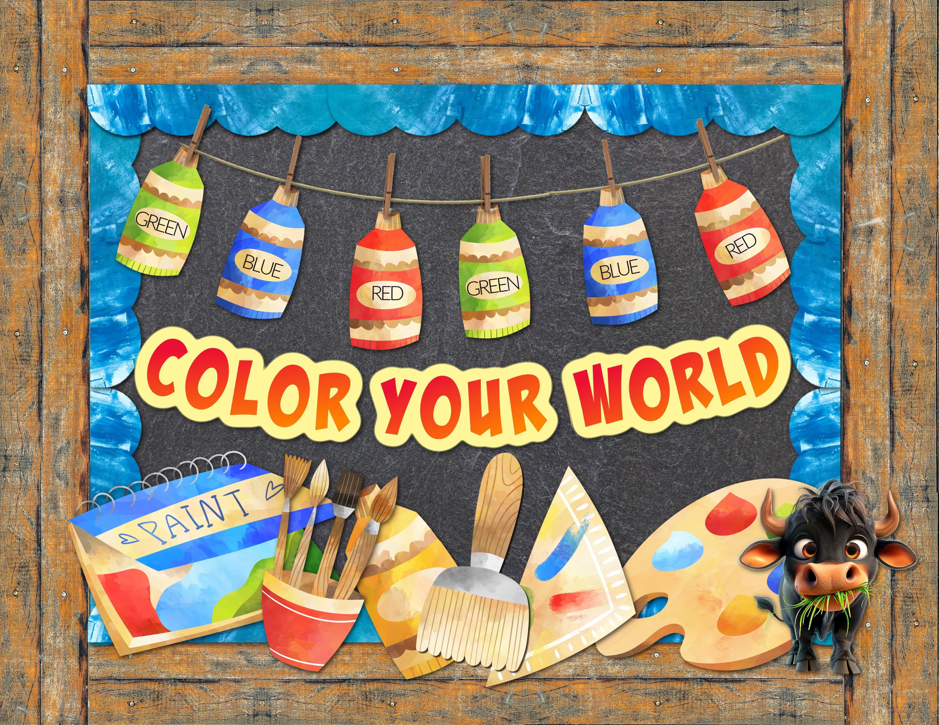 Art Bulletin Board | Bulletin Board Decor | Art Classroom Decor ...