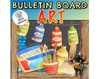 Art Classroom Posters – 6 Colorful Prints For Decor, Creative...