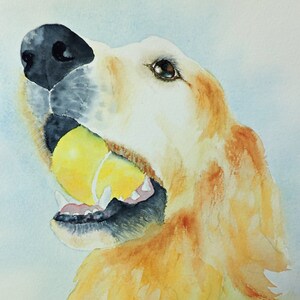 Golden Retriever Art, Golden Retriever Lover, Golden Retriever Gifts, Golden Lover Gifts, Art Print of Golden, Tennis Art, Dog Mom
