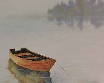 Lake Decor - Lake House Art - Lake House Decor - Lake Life Decor - Boat Decor - Boat Art Print -  Boating Gifts - Lake House Gift