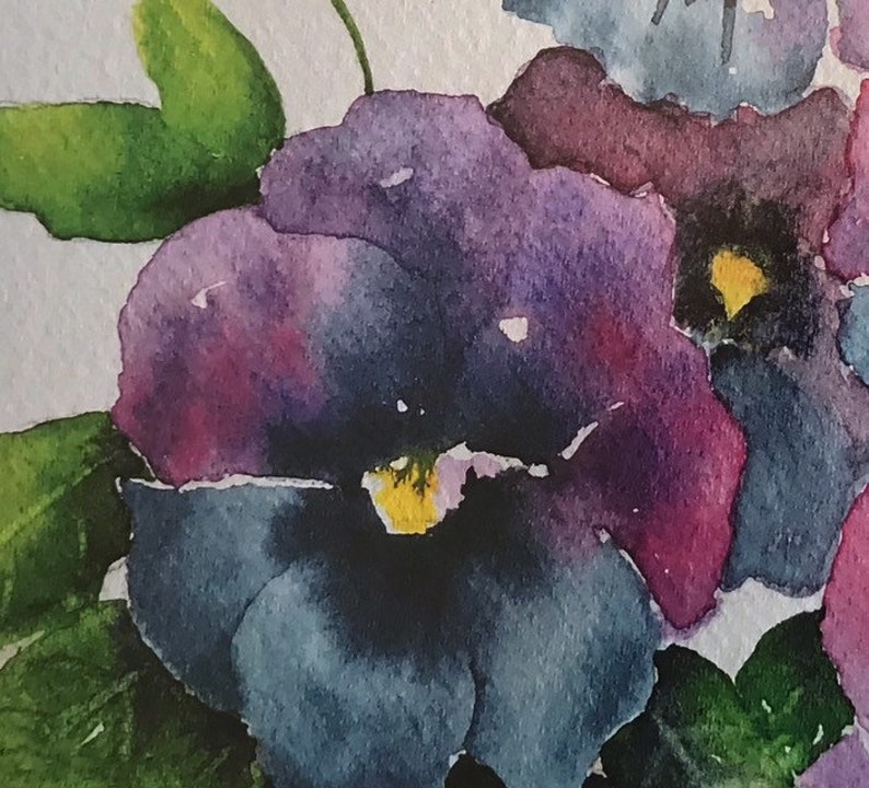 Purple Pansy, Purple Flower Art, Pansy Gift, Pink Pansy, Flower Art Work, Purple Picture, Flower Lover, Gardener Gift for Women image 6