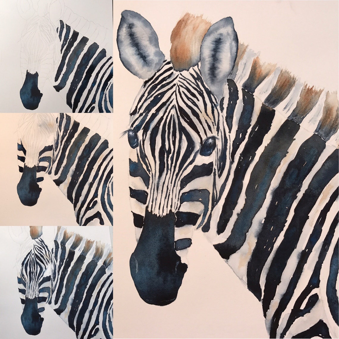 Zebra Art Zebra Decor Wildlife Decor Zebra Wall Art Etsy