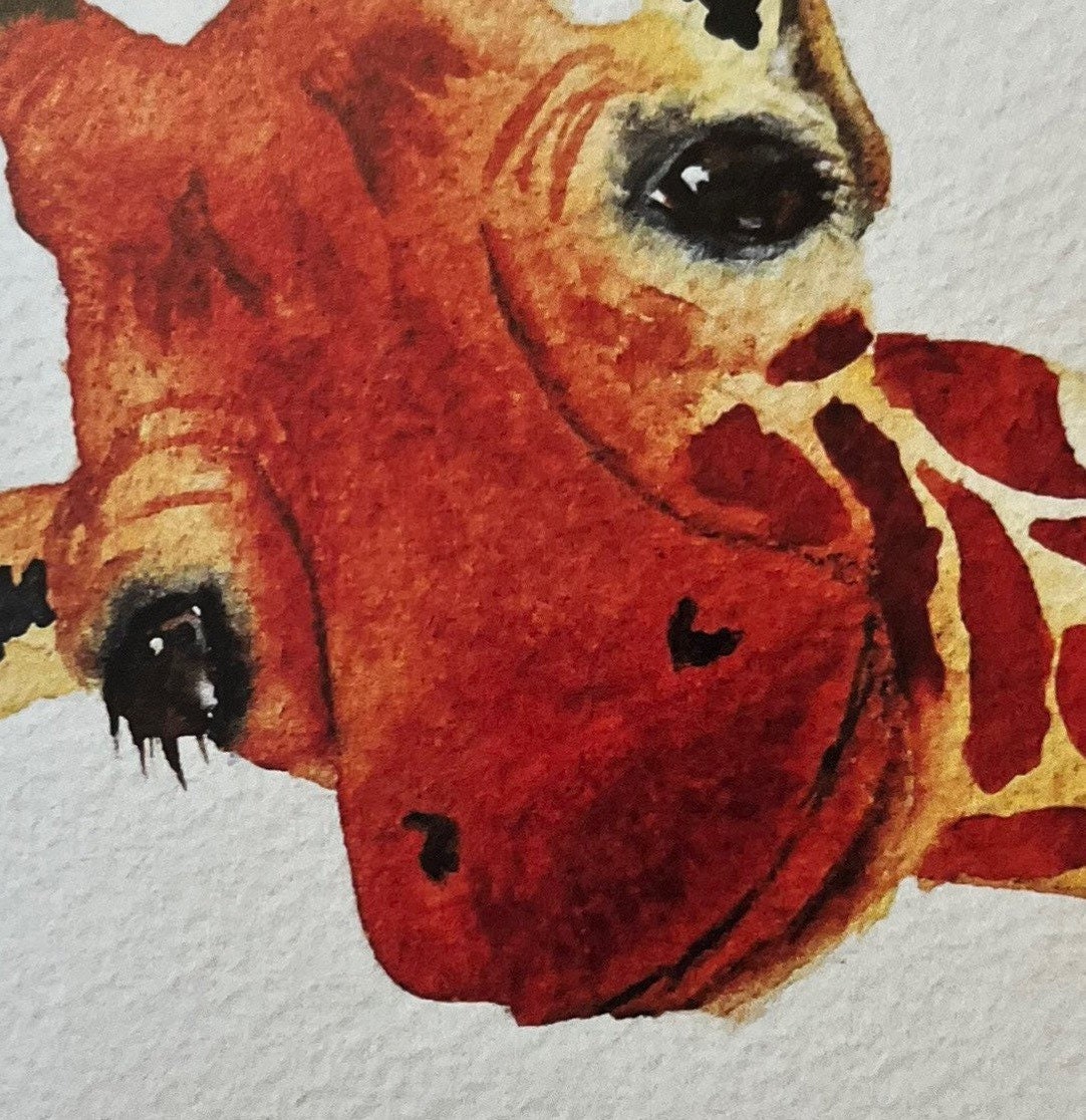 Giraffe Wall Art Giraffe Art Giraffe Lover Animal Art - Etsy