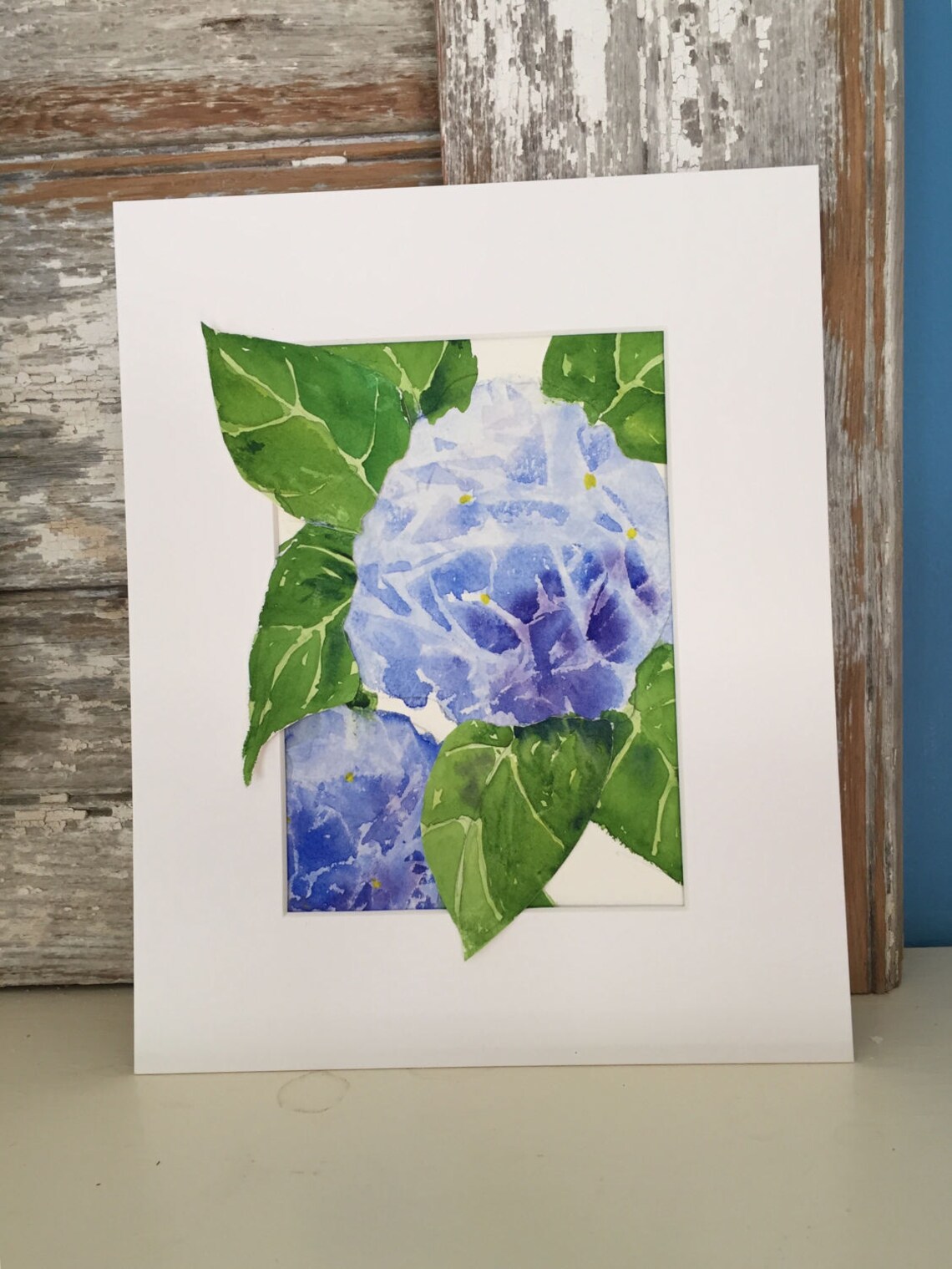 Hydrangea Decor Blue Hydrangea Decor Hydrangea Flower Etsy