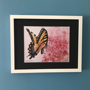 Butterfly Art, Butterfly Wall Art, Butterfly Lover, Monarch Butterfly, Pink Flower Art, Gardener Gift, Phlox Flower, Garden Wall Art, image 2