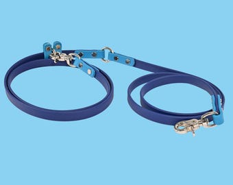 Hands-free BioThane® Dog Leash - Adjustable and Waterproof for Walking, Running, Hiking - The Boundless Leash