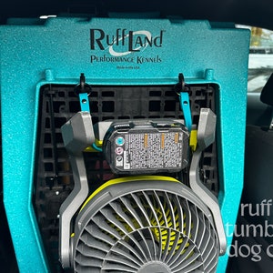 New-Style Ryobi Whisper Fan Strap for RuffLand ™ Kennels Dog Crate (made with BioThane®)