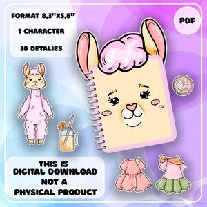 Casa delle bambole di lama di carta stampabile, download digitale, stampabile, regalo per bambini, attività per bambini, montessori, fai da te, regali per bambini
