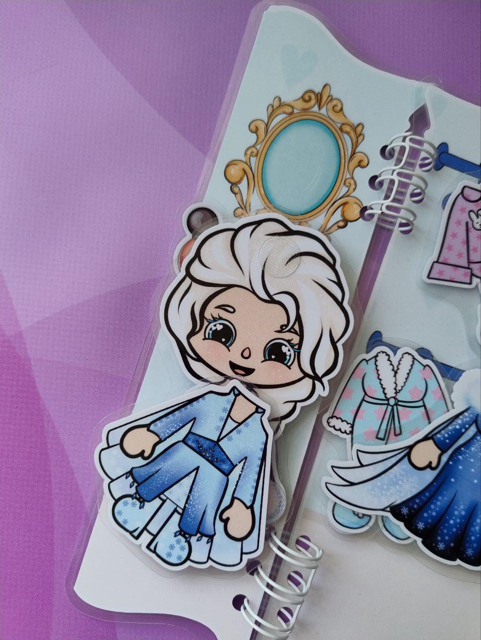 Toca Boca Paper Doll Print Clothes Doll Quiet Book DIY Role Play Paper ...