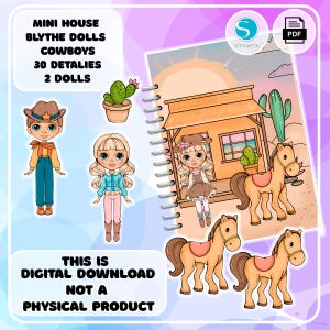 Druckbares Katzen-Puppenhaus aus Papier, digitaler Download, druckbar, Geschenk für Kinder, Kinderaktivitäten, Montessori, DIY, Geschenke für Kinder