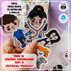Casa degli animali fai da te di Toca Boka - Kit di carta stampabile per bambini, attività creative pratiche per bambini, download digitale, regali per bambini