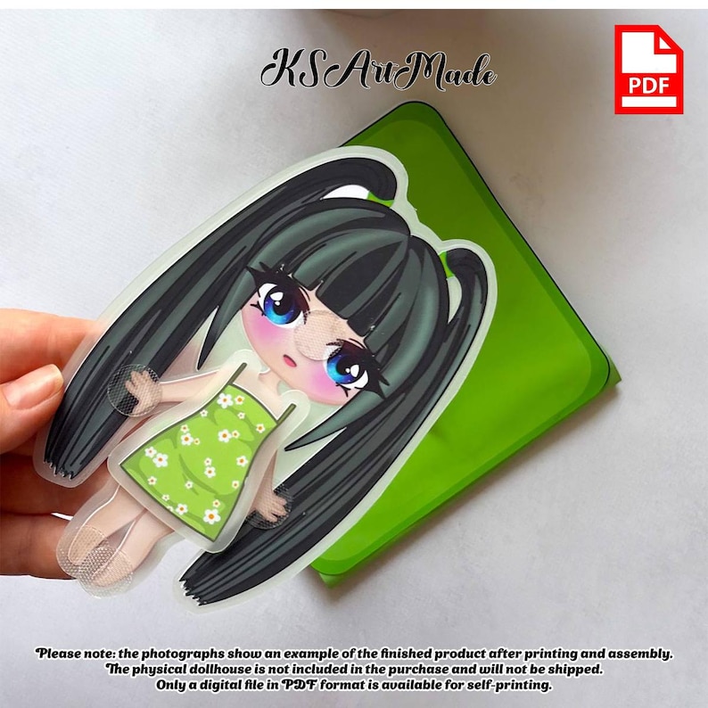 This DIY Chibi Paper Doll Template is an Easy Craft Project Perfect for ...
