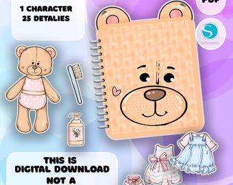 busy book, teddy house, handmade gift, book, digital download, printable, gift for kids, kids activities, montessori, diy, gifts for kids