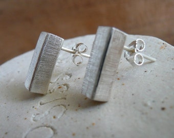 Minimalist Sterling Silver Post Earrings