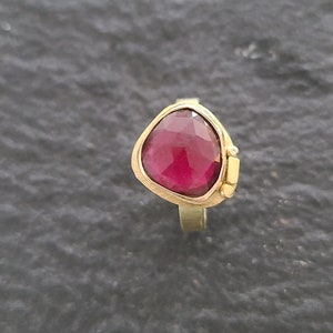 14k Gold Tourmaline Ring