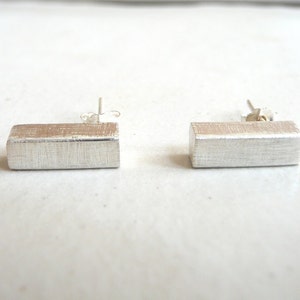 Minimalist Sterling Silver Post Earrings image 3