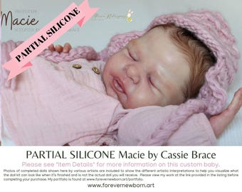 Macie Partial Silicone Baby Doll by Cassie Brace (19" Full Limbs)