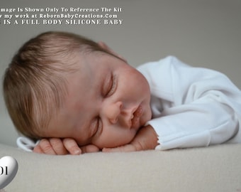 Johnathan Silicone Full Body Baby Doll by Ina Volprich (19.5 inches)