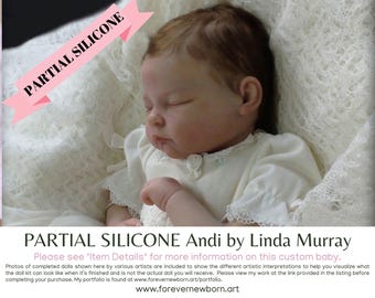 Andi Partial Silicone Reborn Baby Doll by Linda Murray (20")