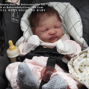Olive by Izzy Zhao **CHECK AVAILABILITY ** (19.5 inches 6lbs 13oz)  Super Soft Silicone ~ Opened Mouth & Tongue ~ Poured by The Dainty Loft