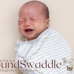 BabySound Swaddle Real Baby Hi-Def Sound  ***This is NOT a DOLL!