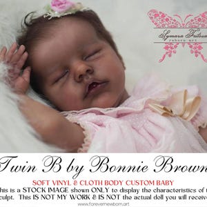 Attention Reborn Baby Collectors ~ Custom Twin B by Bonnie Brown (17"+3/4 Arms Full Legs)