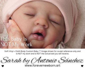 Sarah Silicone Baby Doll by Antonio Sánchez (21" Full Limbs)