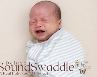 BabySound Swaddle Real Baby Hi-Def Sound **Dies ist KEINE PUPPE!