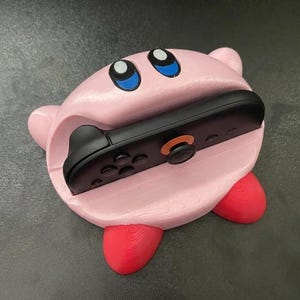 Kein Kirby, iss das nicht! | Süßer Kirby Nintendo Switch 2 Maus Mode Joycon Griff | Ergonomischer Controller Griff Halter Schreibtisch Display