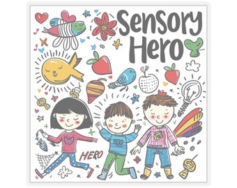 Forest & Fern Stickers - "Sensory Hero - Having Fun" Collection ~ Single Sticker