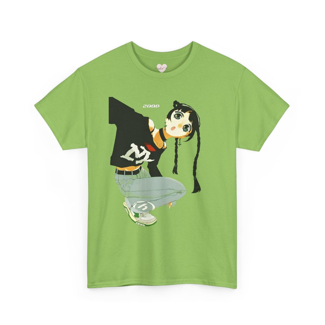 Women’s Y2K Style Graphic T-Shirt – Anime Streetwear Tee