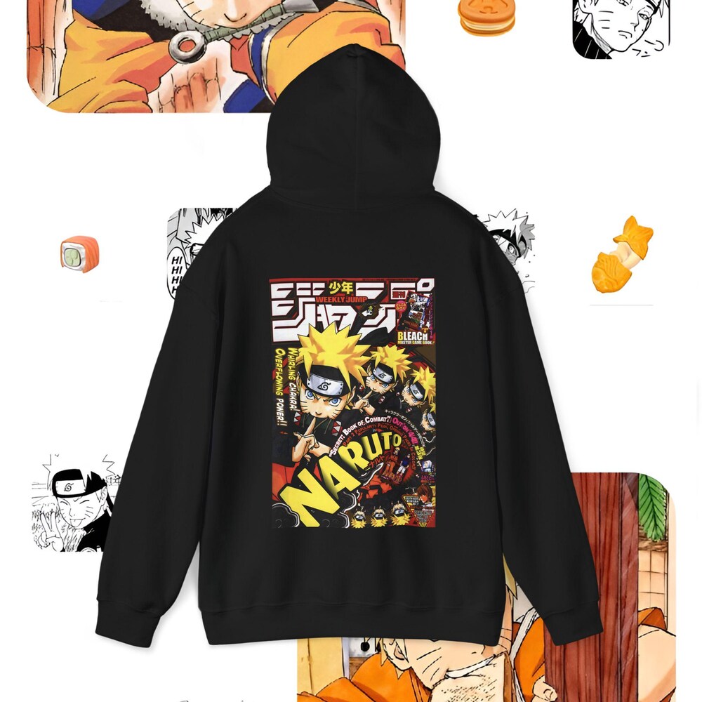 Naruto Anime Hoodie Anime Graphic Shirt Gift For Anime Lover Aesthetic Anime T-Shirt Anime Clothes Anime Gift New Hoodie