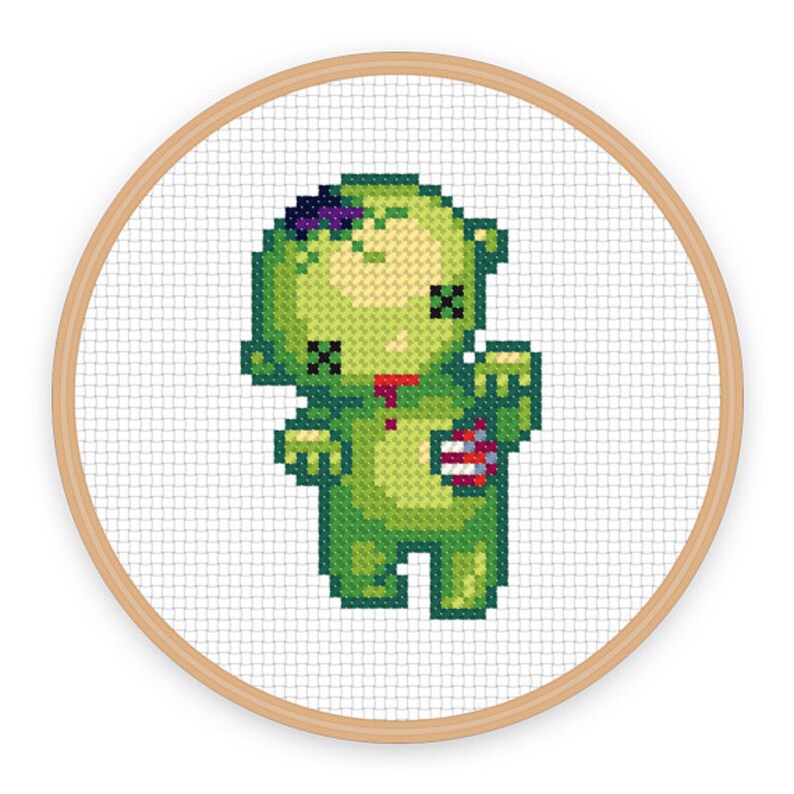 BRAAAINS ZOMBIE Cross Stitch Pattern, Instant Download, Pdf Etsy
