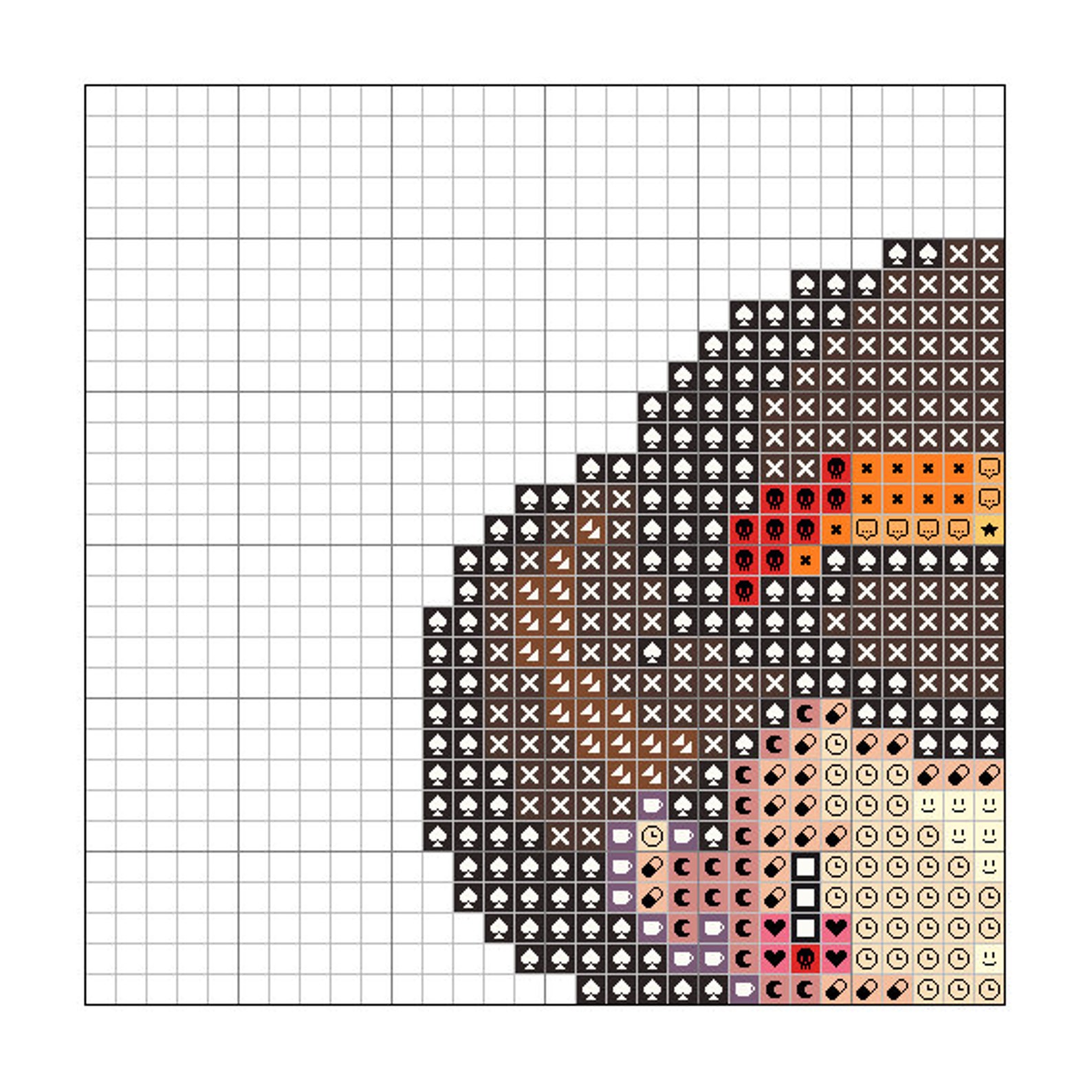 Geisha Girl Izumi A Pixel Art Counted Cross Stitch Pattern Etsy
