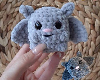 Chubby Bat Crochet Pattern / Beginner Friendly NO SEW