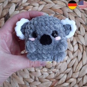 Chubby Koala PDF Crochet Pattern Häkelanleitung (Deutsch / Englisch) Anfänger ohne nähen