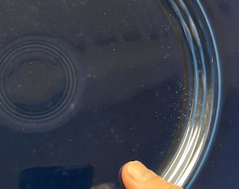 Homer Laughlin Harlequin Cobalt Blue Test Plate, March 2001