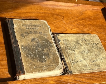 1880s Books, 140 years shabby collectible , Christian Songs 2nd Reader