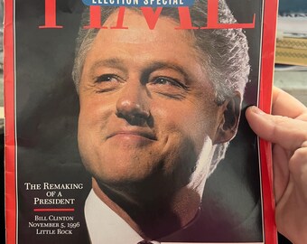 Bill Clinton Time Magazine Democrat Party, Election Special Nov 18th 1996