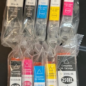 250XL 251XL printer ink lot , supplies, Pixma Printers