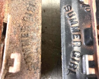 Primitive Summer Girl Camp Stoves, Two for Parts, Circa 1893 Kerosene Camping