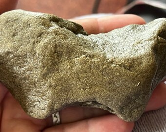 Native Stone Rock Sculpture Bison Goat or Hand Tool, Unknown Maine Find Possibly Ancient Peoples Origin