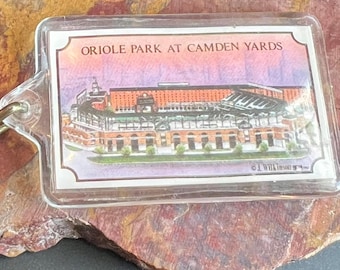 Oriole Park, Camden Yards, Opening Day Keychain, Baltimore Orioles Baseball, Hon