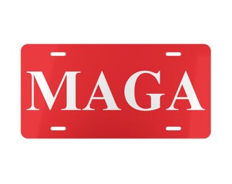 Donald Trump MAGA Vanity Tablica rejestracyjna Głosuj na Trumpa 2024