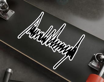 President Donald Trump Replica Signature Autograph Kiss-Cut Vinyl Decals Stickers