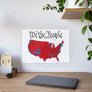 Presidente Donald Trump Nós, o Povo 2024 Resultados da eleição Mapa por Condado Cartaz, Vários tamanhos disponíveis