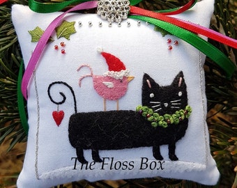 Kitty Ornament Embroidery Pattern